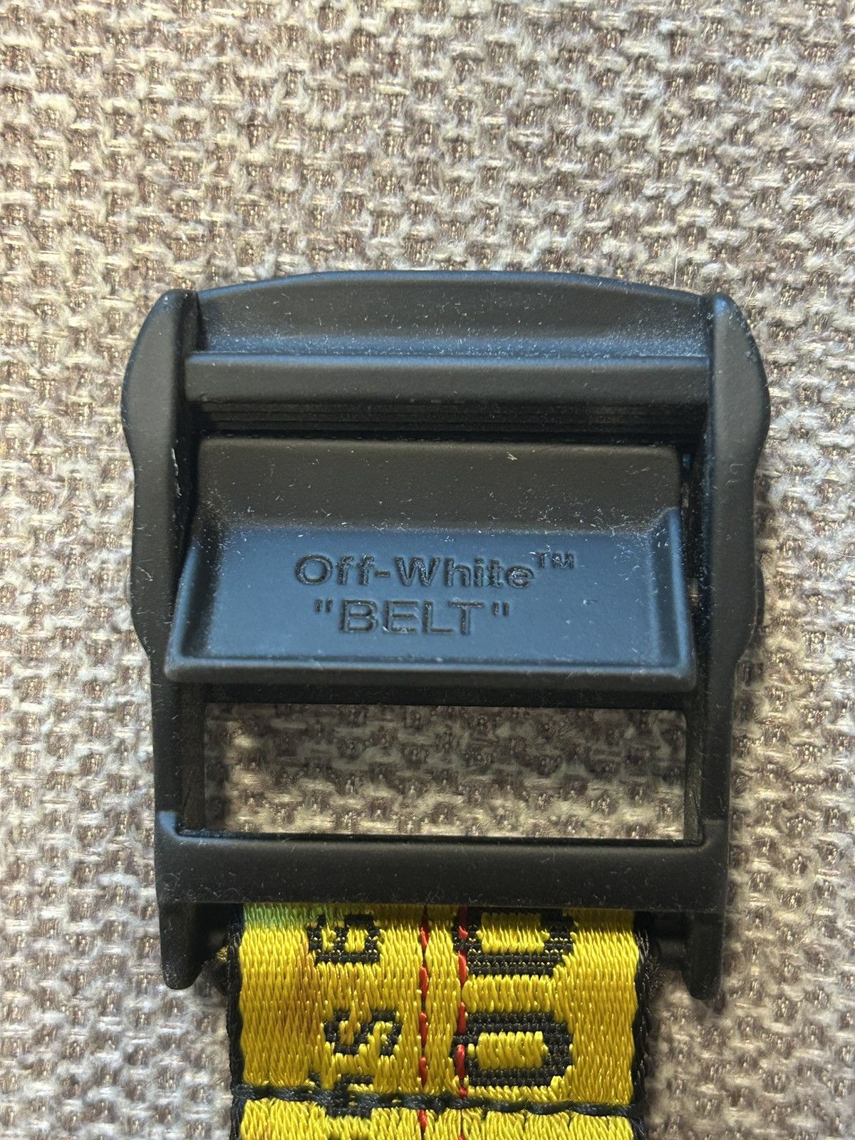 Off-White Off-white Industrial Belt Yellow-Black Size ONE SIZE - 3 Thumbnail