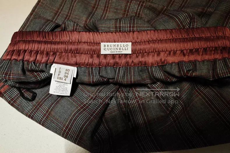 Brunello Cucinelli Brunello Cucinelli Beaded Wool Houndstooth Skirt Size 26" / US 2 / IT 38 - 8 Thumbnail