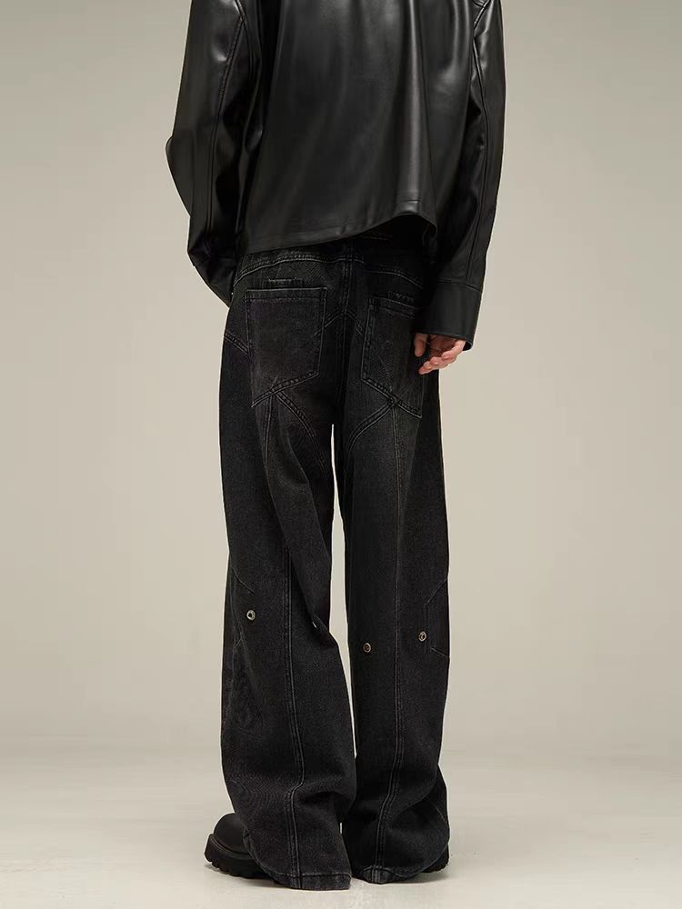 Japanese Brand × Jean Street washed cool design wide leg jeans Size US 30 / EU 46 - 2 Thumbnail