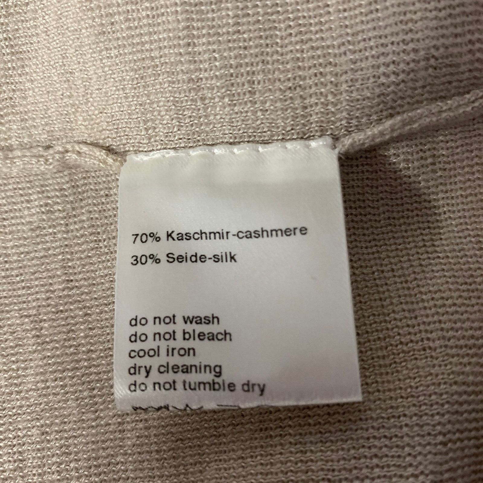 Akris AKRIS Size 6 Beige Cashmere Blend Ribbed Scoopneck Sweater Size M / US 6-8 / IT 42-44 - 6 Thumbnail