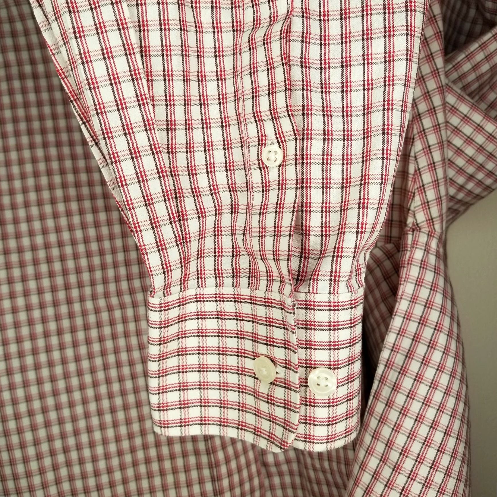 Eddie Bauer VINTAGE Eddie Bauer Mens Red Plaid Wrinkle Resistant Long Sleeve Button-Up Size XLT Size US XL / EU 56 / 4 - 4 Thumbnail