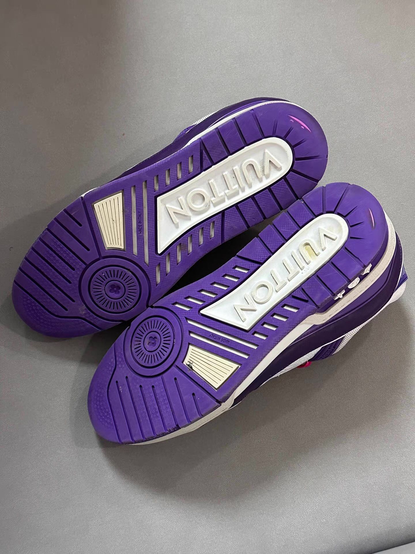 Louis Vuitton Louis Vuitton Trainer White & Purple Ｑ20 Size US 8.5 / EU 41-42 - 5 Thumbnail