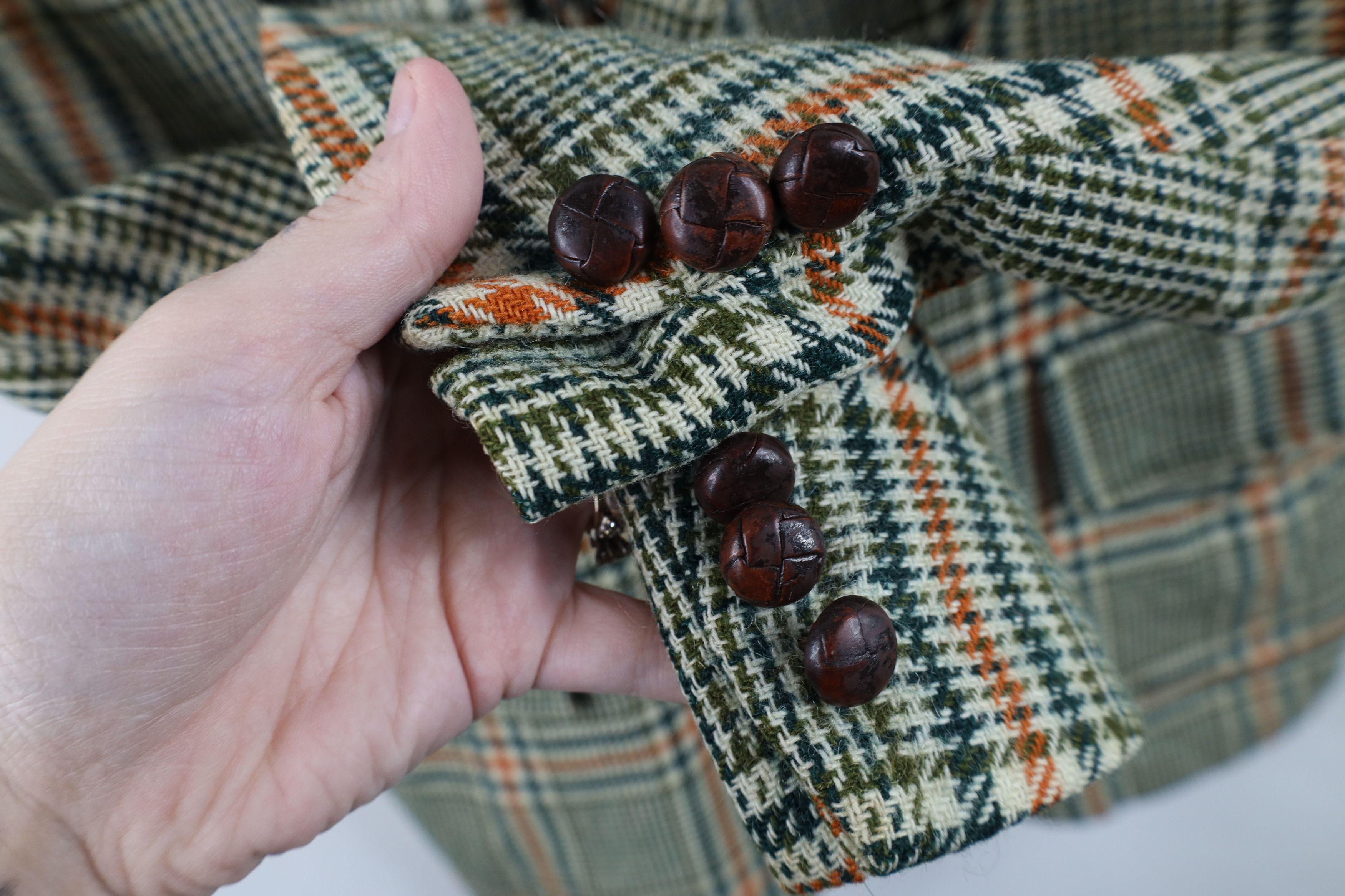 Vintage Vintage 60s 70s Wool Tweed Suit Coat Blazer Jacket Plaid USA Size US XXL / EU 58 / 5 - 6 Thumbnail