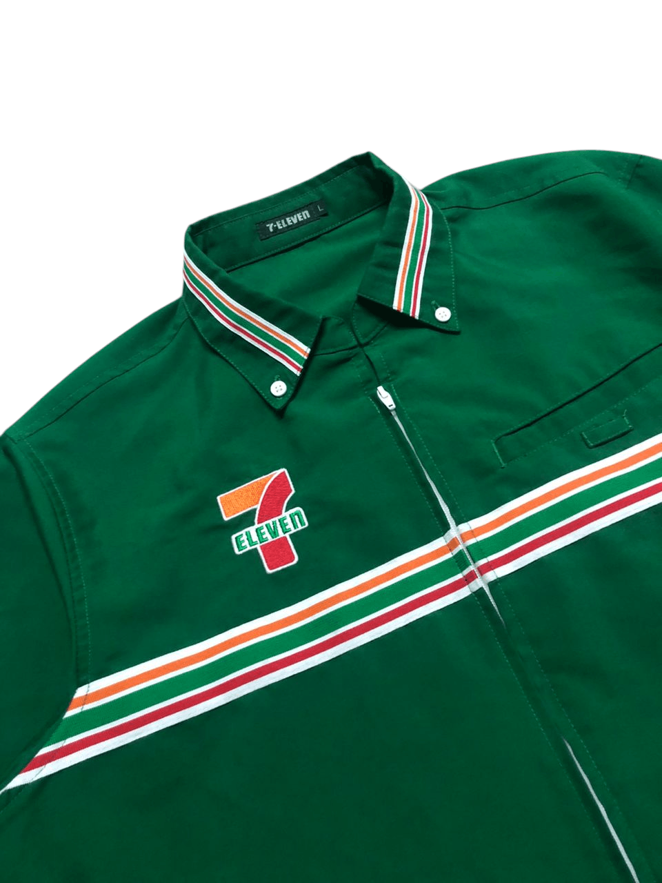 Japanese Brand × Uniform Wares × Vintage Vintage 90s 7 Eleven Shirt Uniform Long Sleeve Size US L / EU 52-54 / 3 - 5 Thumbnail