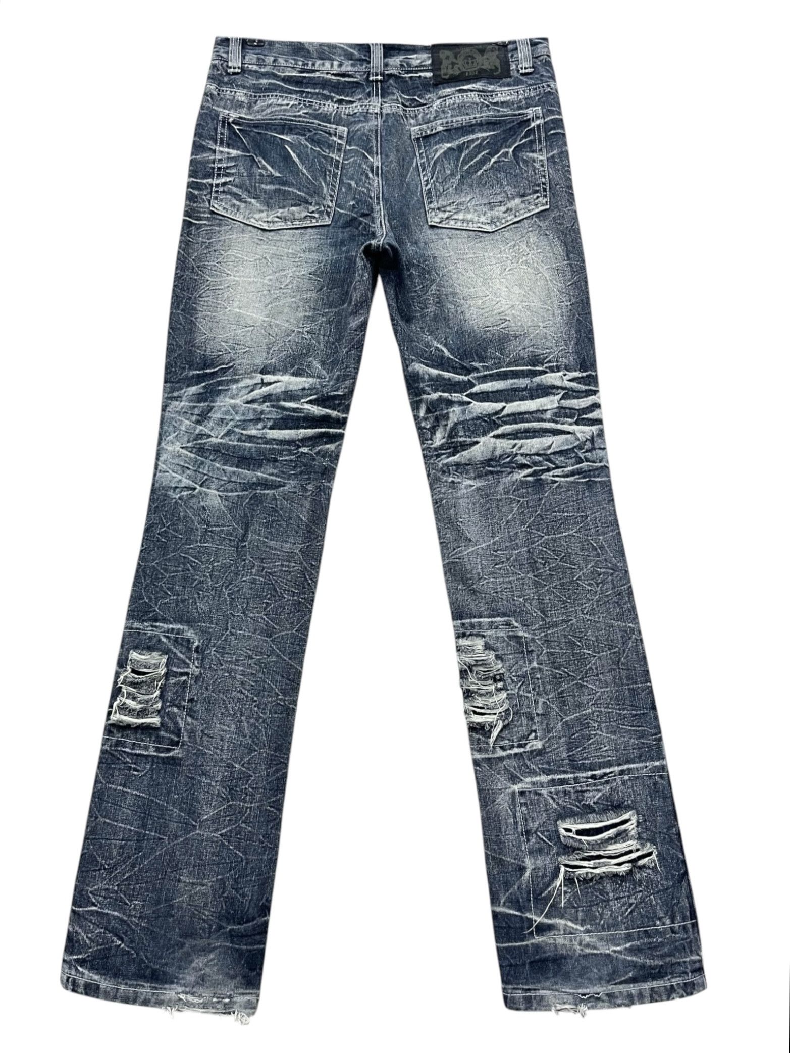 LOWBOX 🤘🏼LOWBOX Ripped Grunge Punk Rock Denim Undercover Style Size US 32 / EU 48 - 4 Thumbnail
