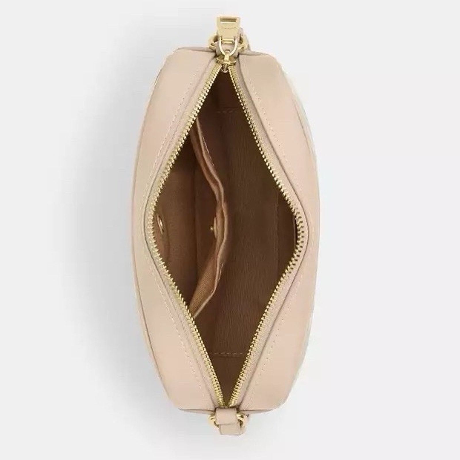 Coach NWT COACH Mini Jamie Camera Bag Canvas CBL94 Gold/Ivory Size ONE SIZE - 9 Thumbnail
