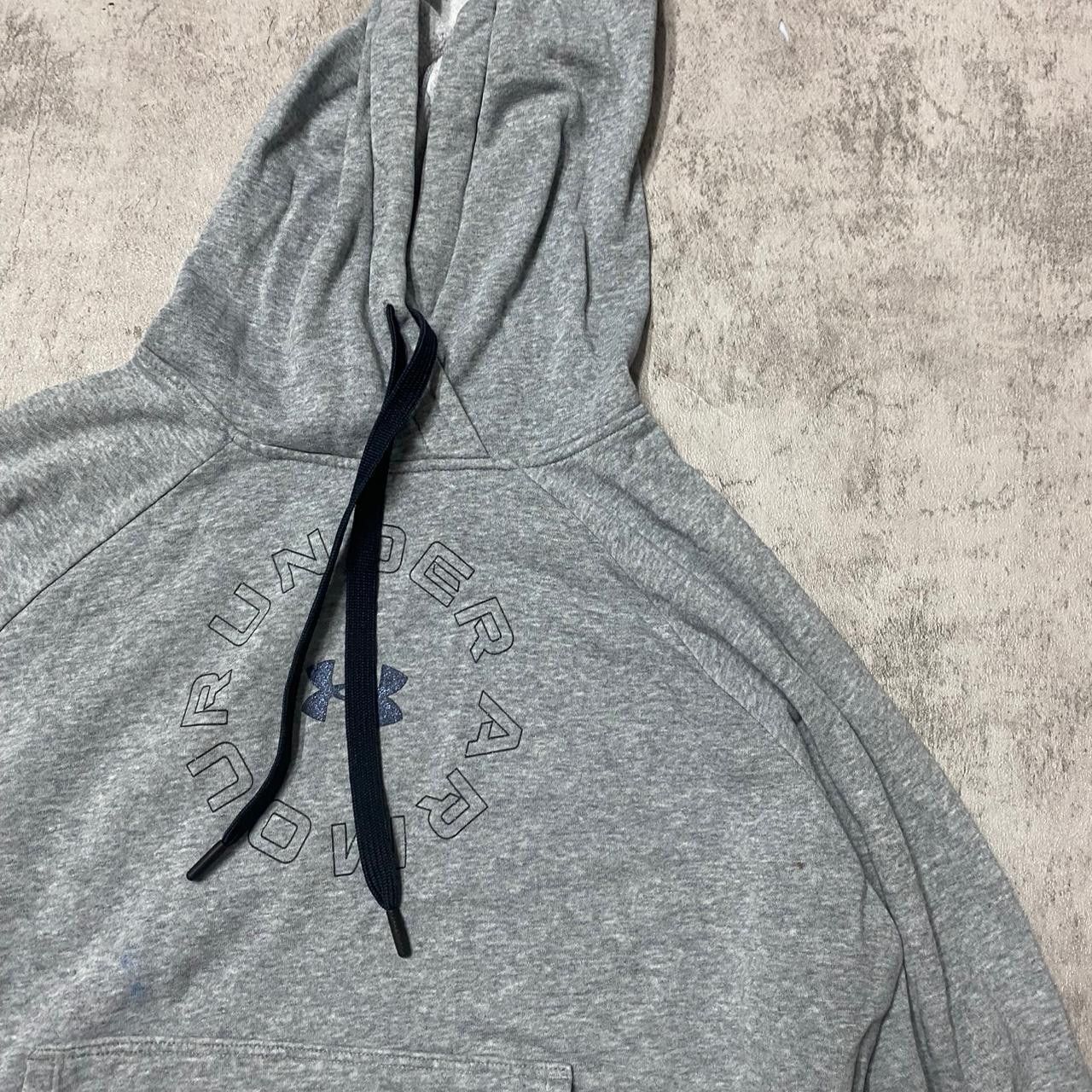 Under Armour Grey Under Armour hoodie with small logo on front and back Size US M / EU 48-50 / 2 - 2 Thumbnail