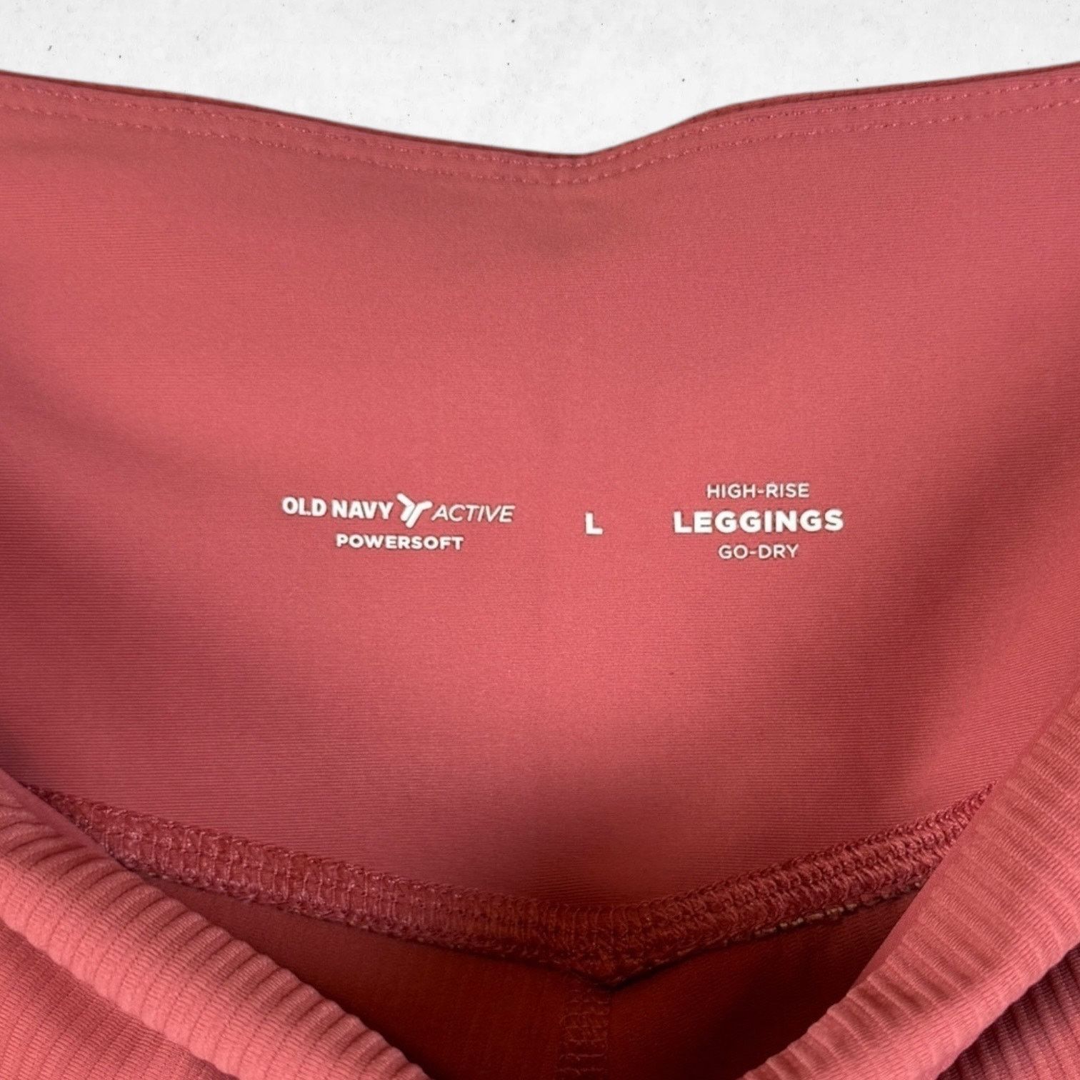 Old Navy Old Navy PowerSoft Go-Dry Leggings Burn Rose L Size 30" / US 8 / IT 44 - 3 Thumbnail