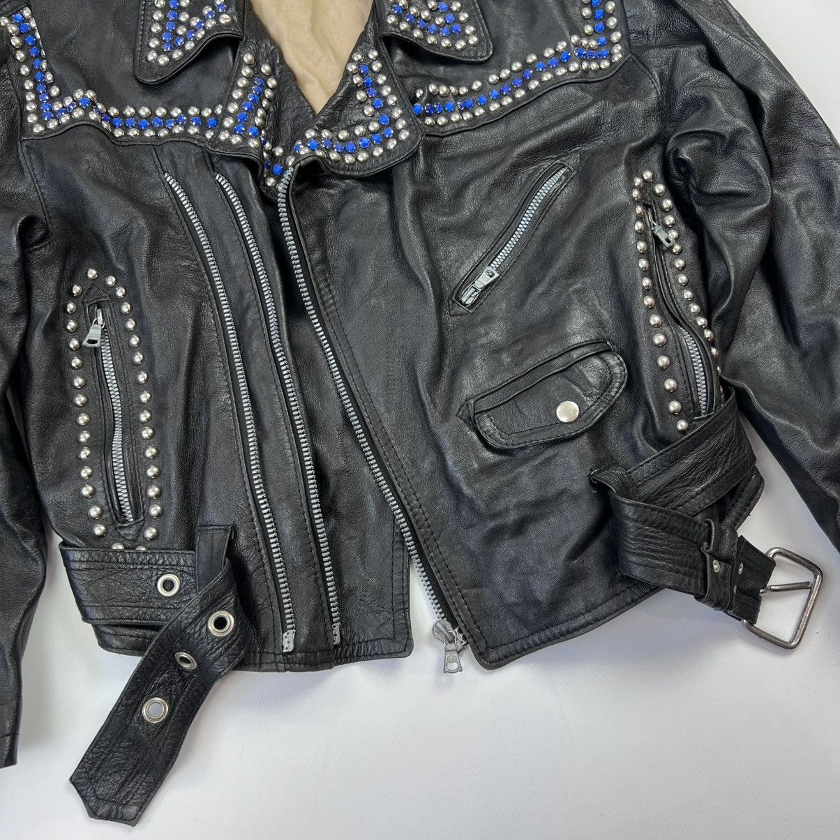 JET SET × Vintage Vintage Rare Jet Set Lamp Nappa Leather jacket Size M / US 6-8 / IT 42-44 - 6 Thumbnail