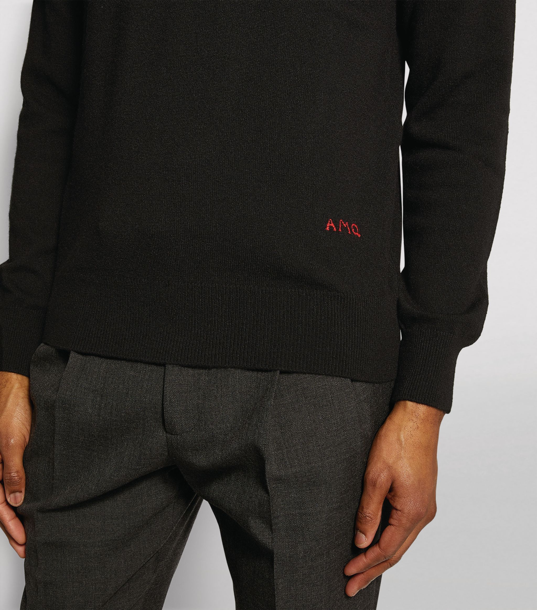 Alexander McQueen o1y1024 Cashmere Sweater Blend in Black Size US M / EU 48-50 / 2 - 4 Thumbnail