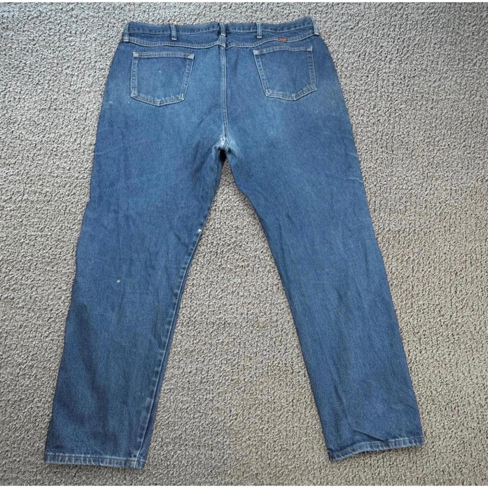 Rustler Rustler Workwear Jeans Mens 46x32 Distressed Faded Carpenter Size US 44 / EU 60 - 2 Thumbnail