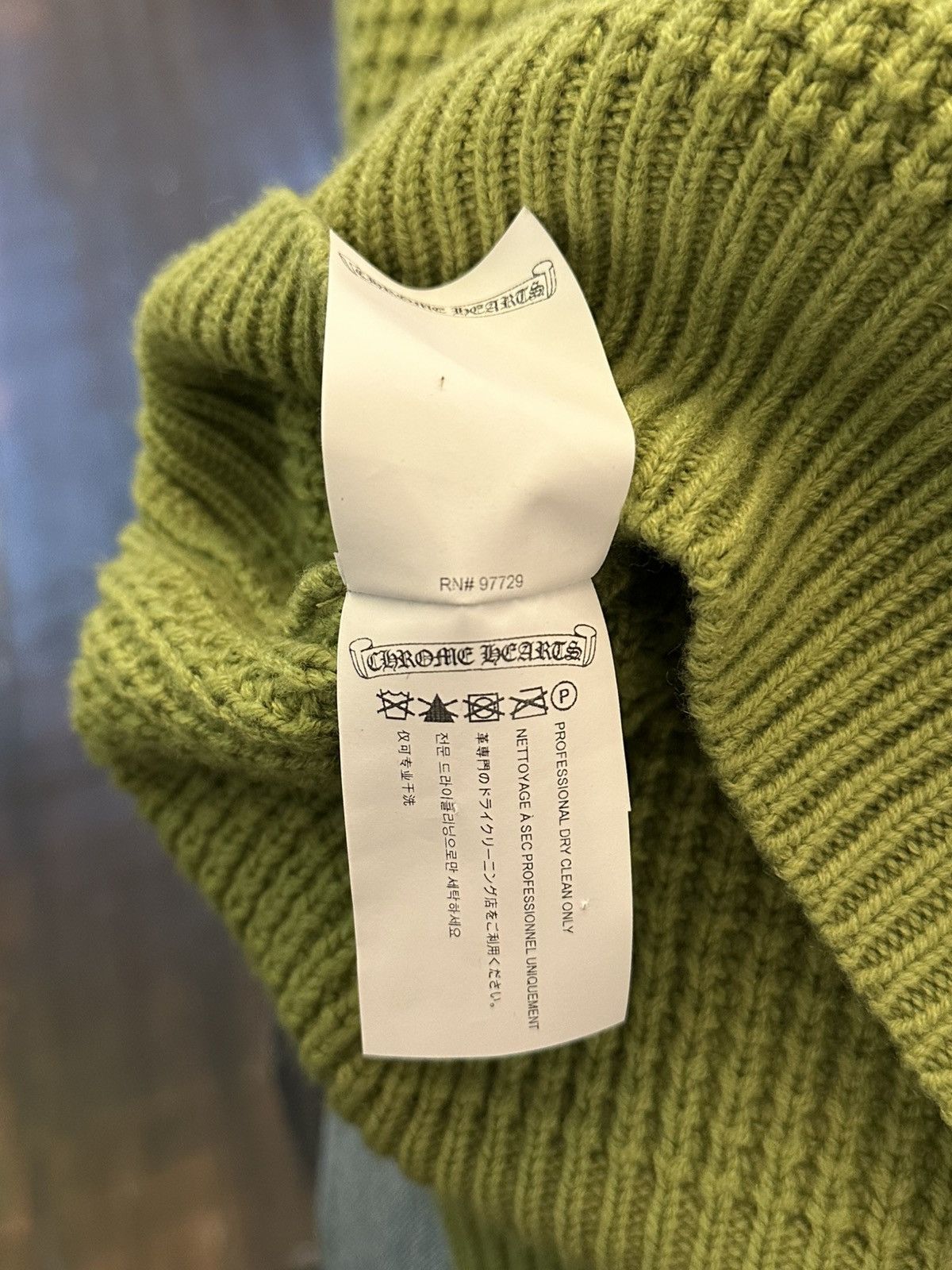 Chrome Hearts CHROME HEARTS GREEN KNITTED PATCH CARDIGAN Size US M / EU 48-50 / 2 - 6 Thumbnail