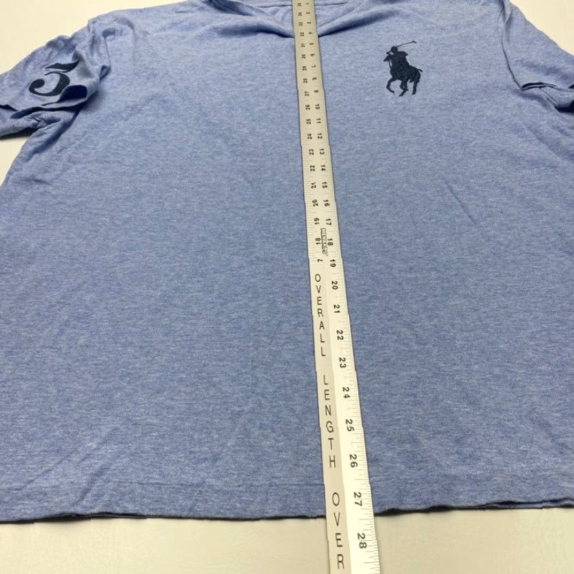 Polo Ralph Lauren Polo Ralph Lauren T-Shirt Mens Large Powder Blue #3 BIG PONY 100% CottonTAGLESS Size US L / EU 52-54 / 3 - 7 Thumbnail