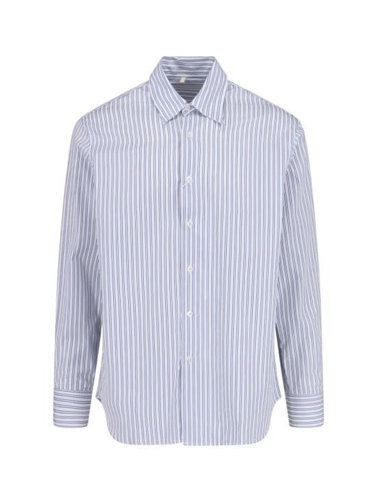 Sunflower SUNFLOWER Men Long Tops 1226 BASE SHIRT WHITE Blue Size US M / EU 48-50 / 2 - 1 Thumbnail