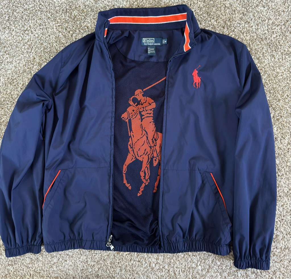 Polo Ralph Lauren Vintage Polo Ralph Lauren Windbreaker - Navy Blue - Medium Size US M / EU 48-50 / 2 - 4 Thumbnail