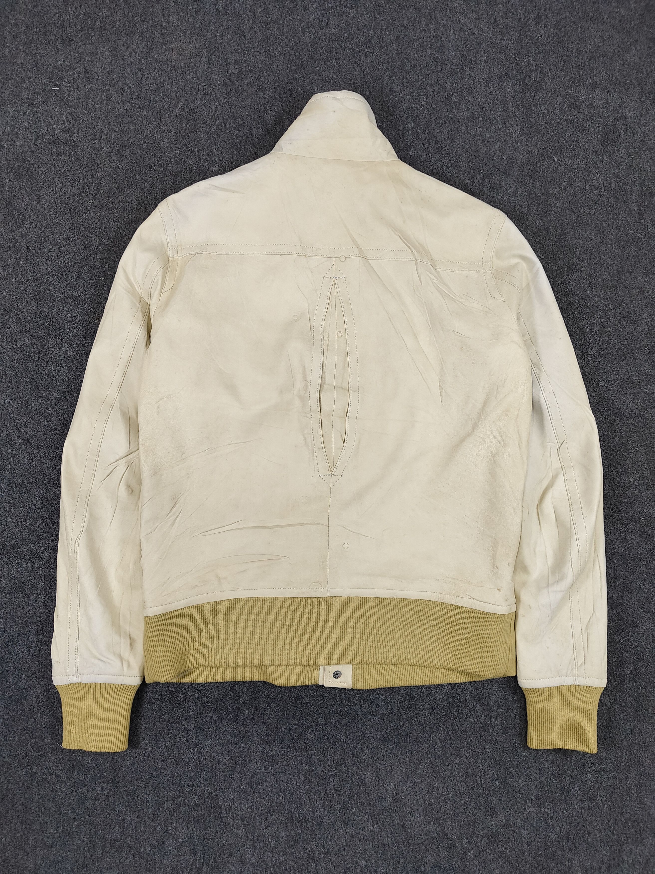 Vintage 🔥Vtg Lambskin High Stand Collar Slim Bomber Jacket Size US M / EU 48-50 / 2 - 7 Thumbnail