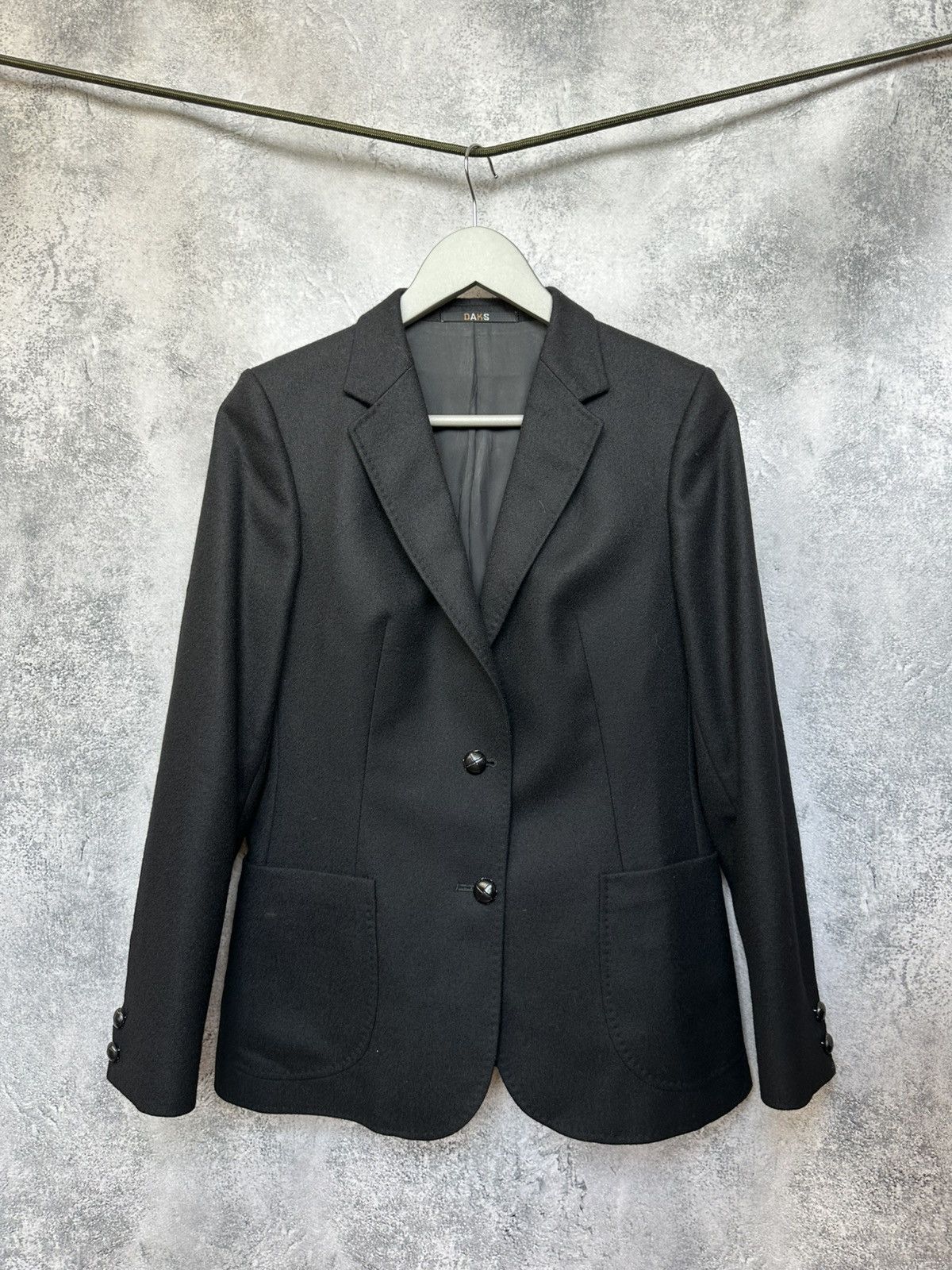 DAKS DAKS London Classic Tailored Wool Blazer 100% Pure Wool Size S / US 4 / IT 40 - 2 Thumbnail