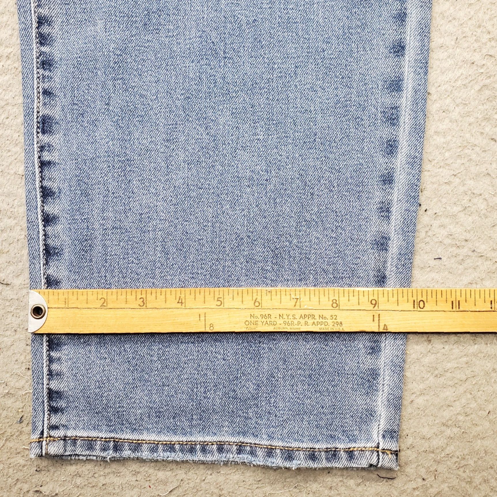 Vintage Seven7 Jeans Womens 16 Blue Denim Fitted High Rise Straight Leg Waist 38 Inseam 31 In Vintage No Size 38" / US 16 / IT 52 - 5 Thumbnail