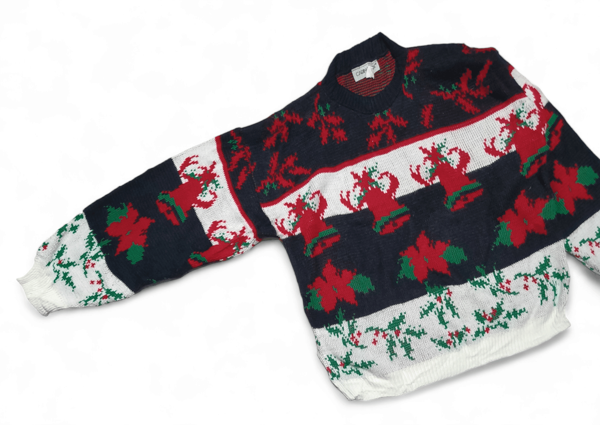 Cabin Creek Vintage 90s CABIN CREEK Ethnic Floral Motifs Knit Sweater Size US M / EU 48-50 / 2 - 5 Thumbnail