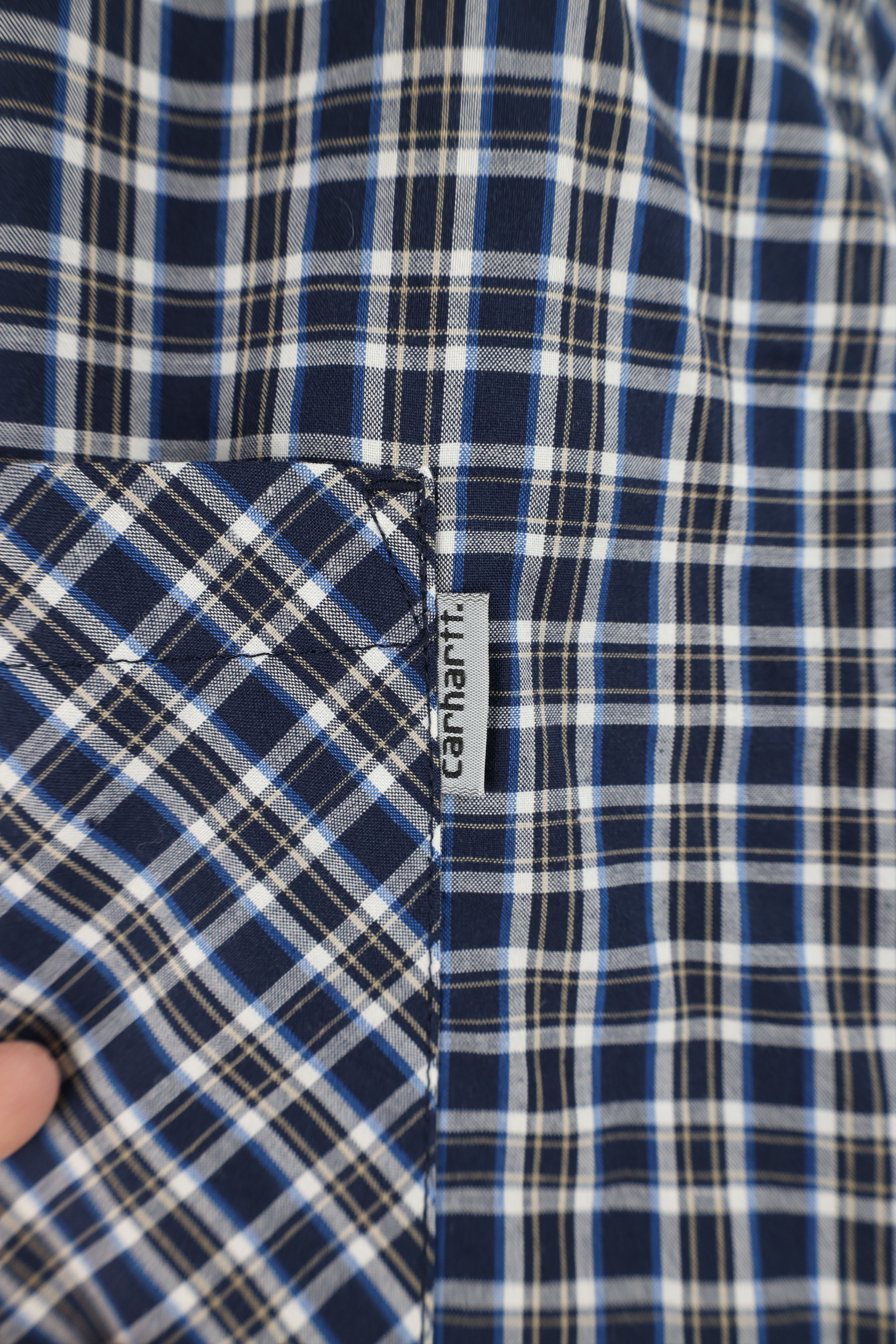 Carhartt Vintage Carhartt Pocket Short Sleeve Button Down Shirt Plaid Size US XXL / EU 58 / 5 - 4 Thumbnail