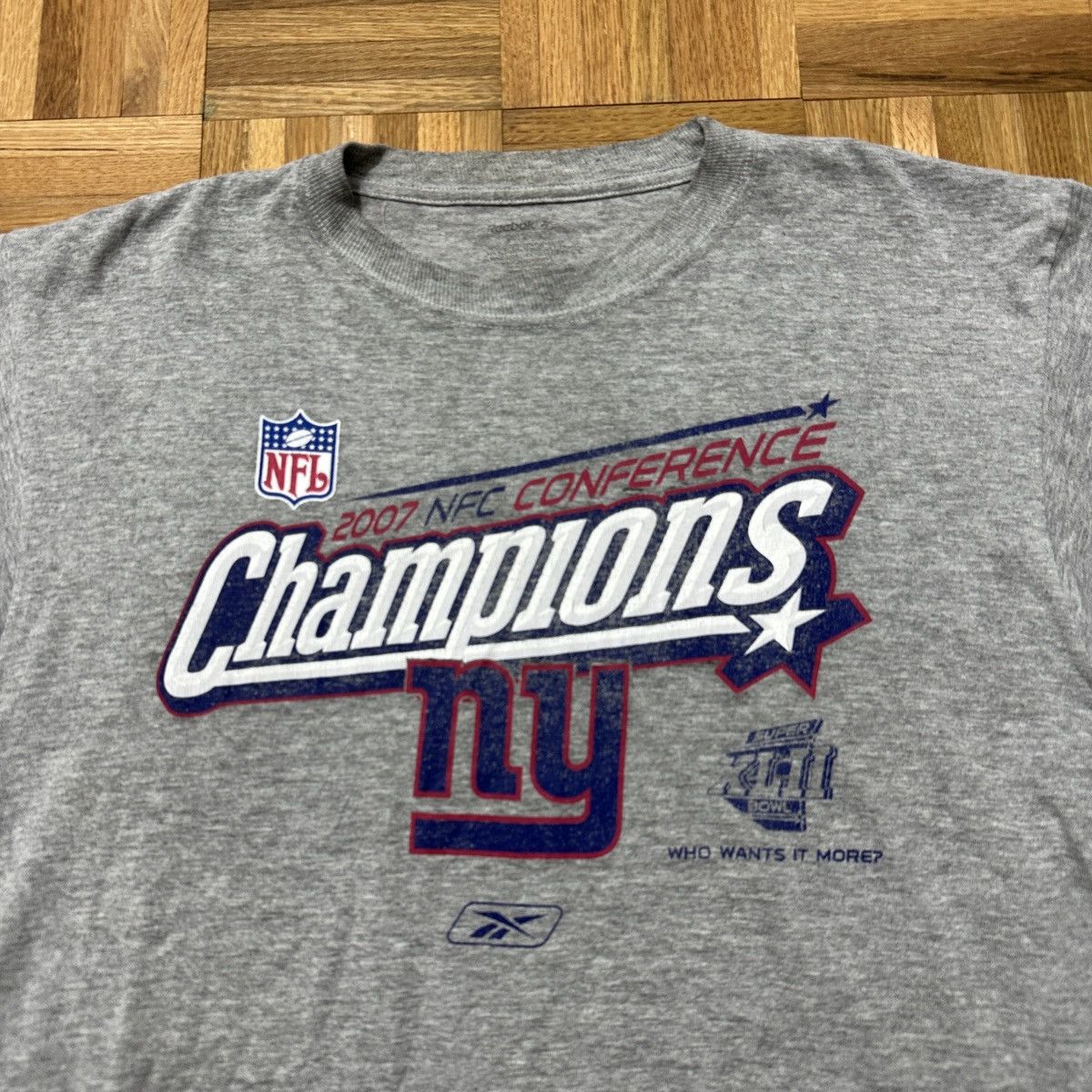 Reebok New York Giants 2007 NFC Champions tee Size US M / EU 48-50 / 2 - 3 Thumbnail