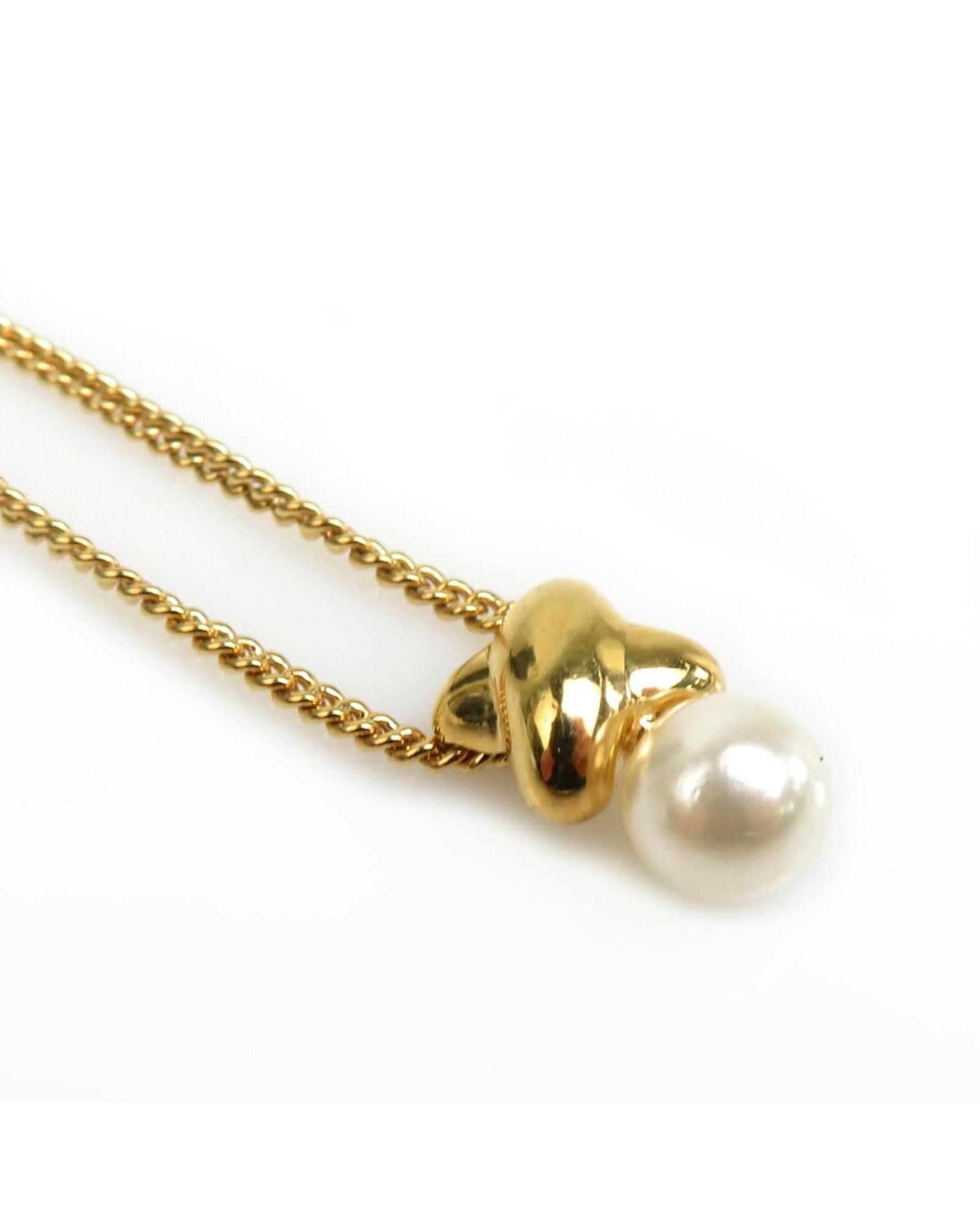 image of Dior Gold Metal Necklace, Women's
