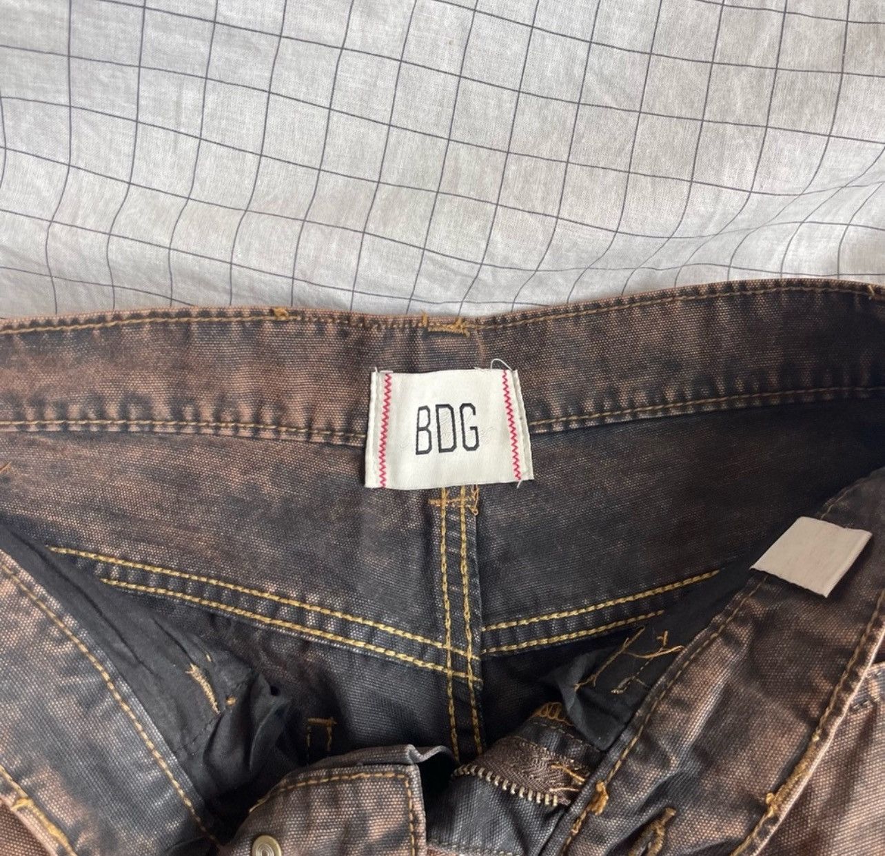 Bdg BDG Urban Outfitters Brown and Black Patchwork cowboy Jeans Size 26" / US 2 / IT 38 - 3 Thumbnail