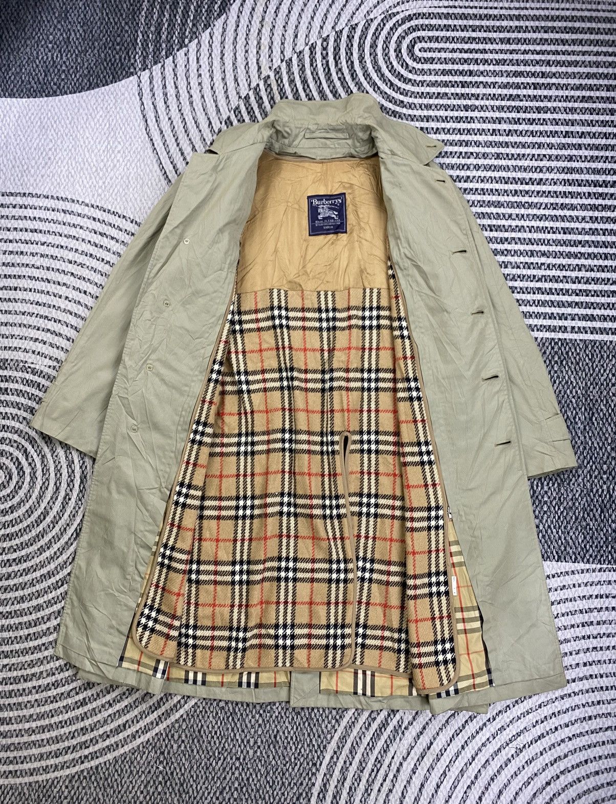 Vintage Burberrys London Nova Check Trench Coat