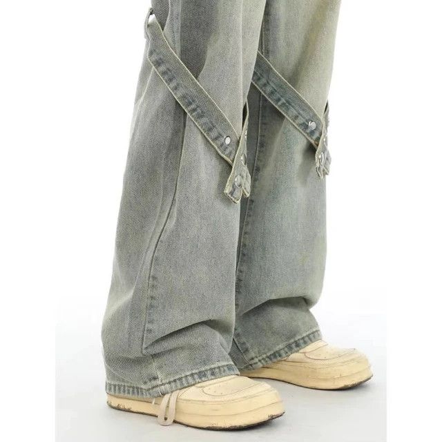 Japanese Brand × Jean Loose Strap Design Trousers Jeans Size US 32 / EU 48 - 5 Thumbnail