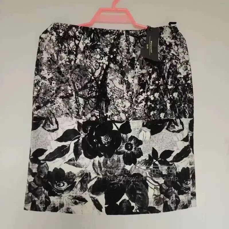 Max Mara MaxMara Women's Summer Dark Gray Skirt . Size 28" / US 6 / IT 42 - 1 Thumbnail