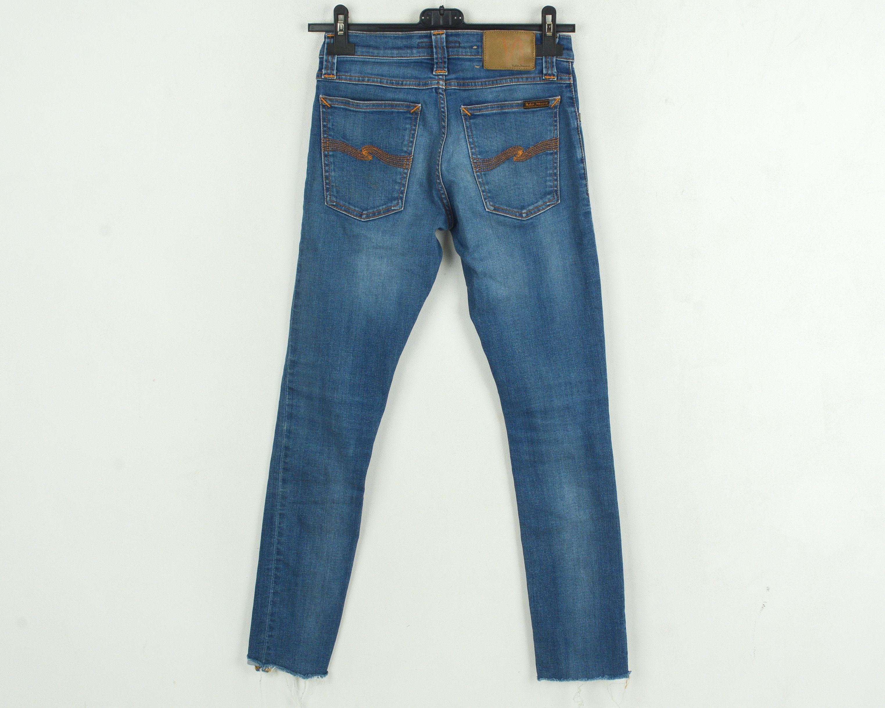 Nudie Jeans Women W25 L32 Skinny Low Rise Slim Pants Stretch Trousers Size 25" / US 0 / IT 36 - 3 Thumbnail