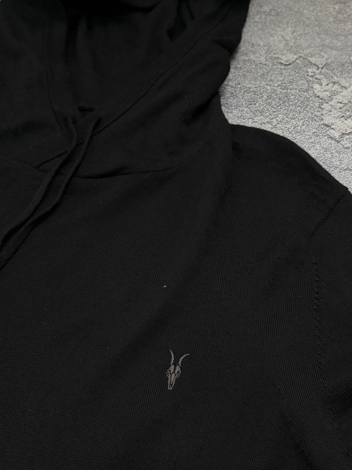 Allsaints AllSaints Mode Merino Wool Hoodie Black Pullover L Size US L / EU 52-54 / 3 - 8 Thumbnail