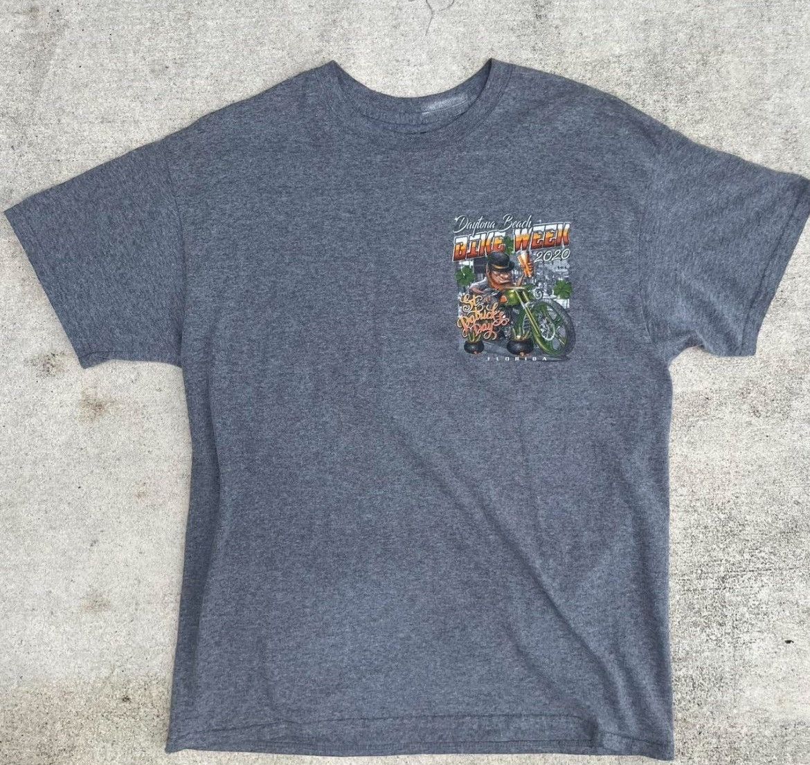 Gildan Daytona Beach Bike Week 2020 St. Patrick’s Day Leprechaun Size US L / EU 52-54 / 3 - 5 Thumbnail
