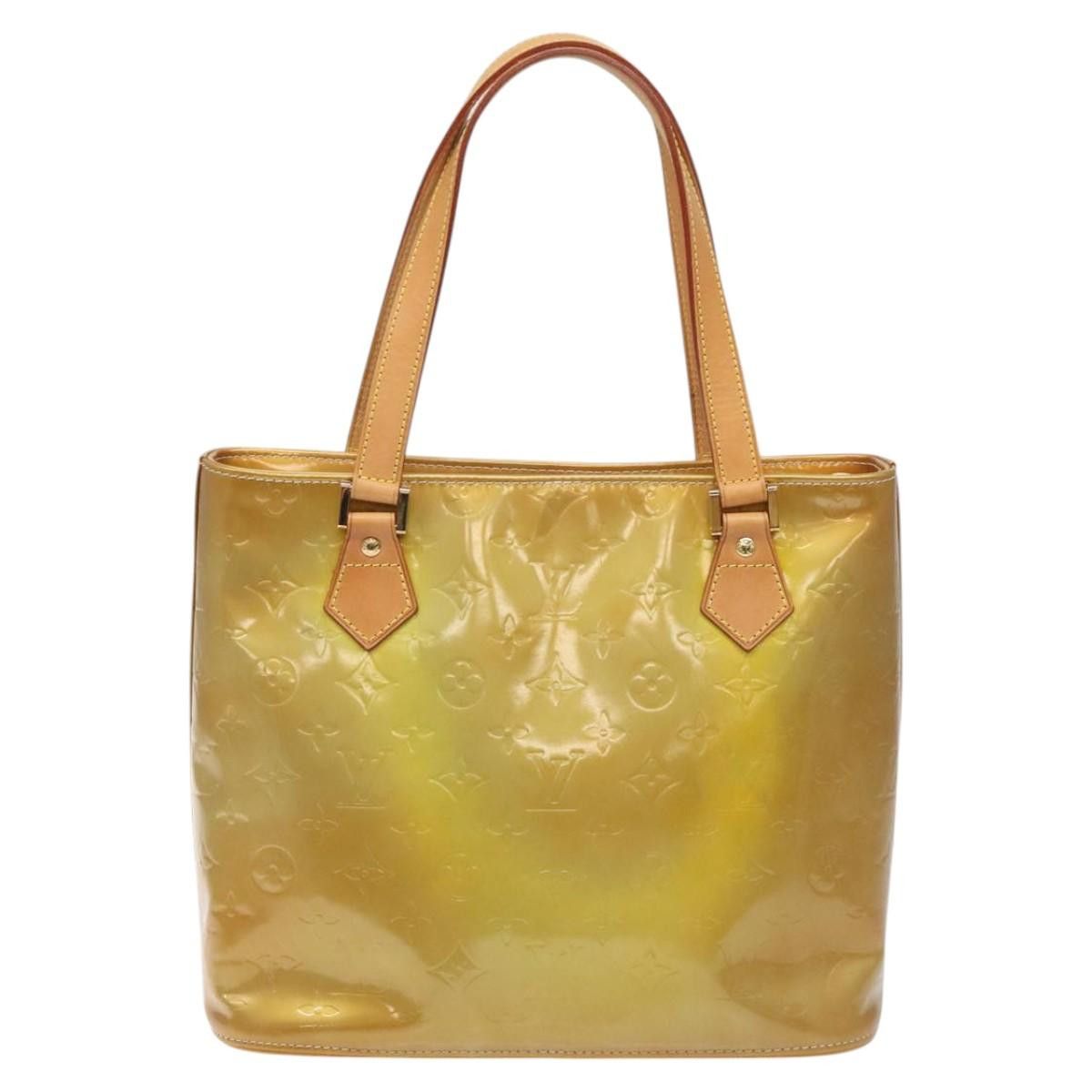 Louis Vuitton LOUIS VUITTON Monogram Vernis Houston Hand Bag Gris M91053 Size ONE SIZE - 3 Thumbnail