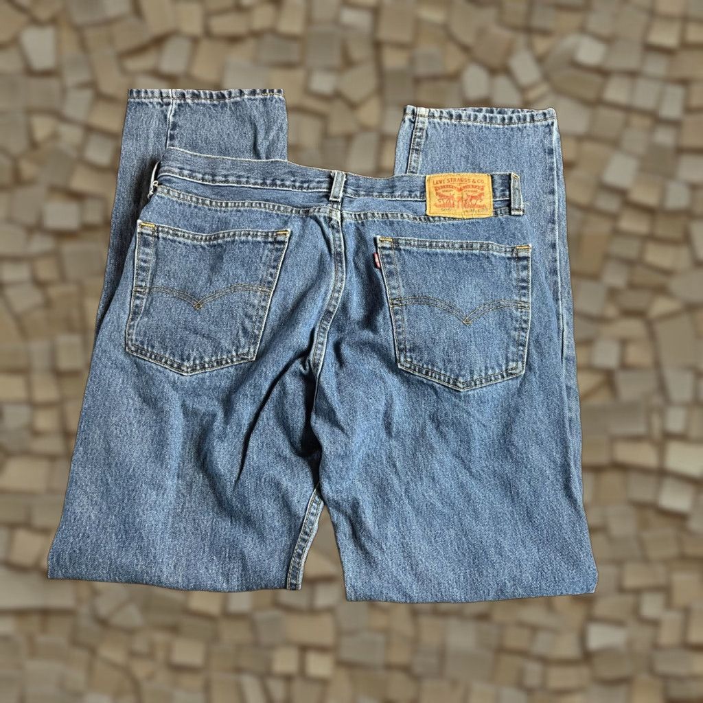 Denime VINTAGE LEVI Strauss & Co. Jeans Men 505 Blue Denim Straight Leg W36 L34 Casual Pants Mens Size US 36 / EU 52 - 1 Thumbnail