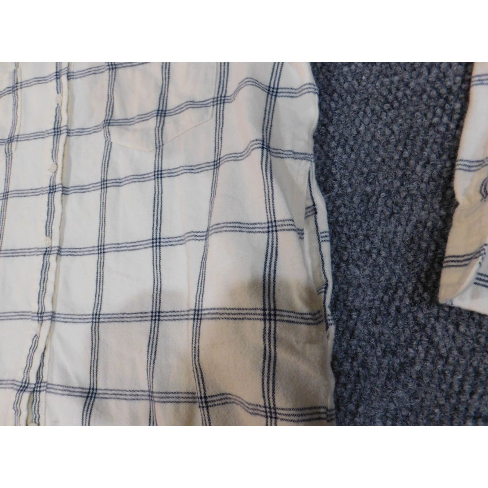 Madewell Madewell Shirt Womens Small S Beige Plaid Flannel Button-Up Casual Classic Cotton Long Sleeve Size S / US 4 / IT 40 - 4 Thumbnail