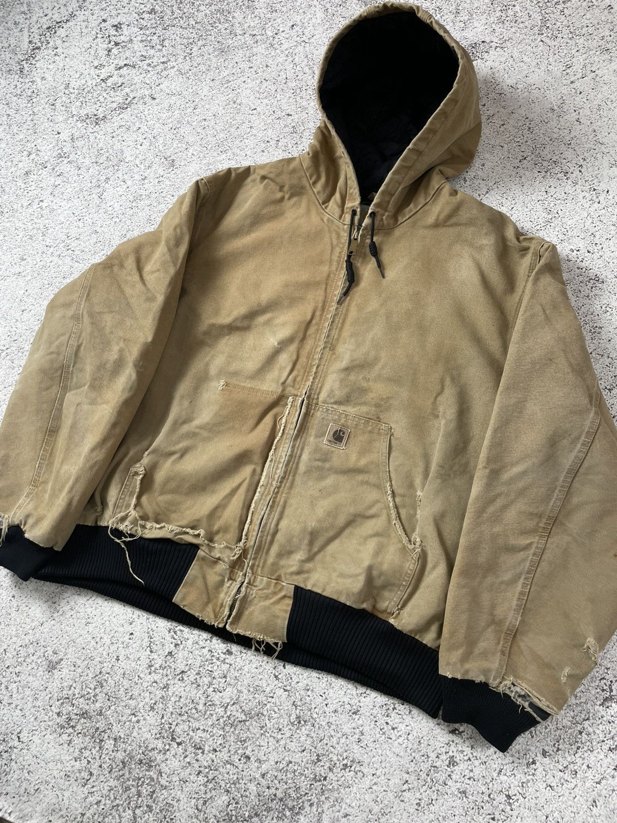 Carhartt THRASHED VINTAGE CARHARTT ACTIVE JACKET 1990s Size US XXL / EU 58 / 5 - 4 Thumbnail