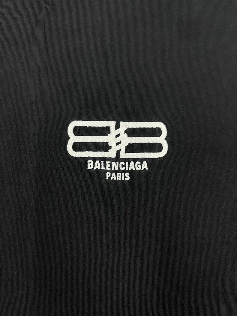 Balenciaga Balenciaga Logo Embroidered Crew Neck Short Sleeve Tee Size US XS / EU 42 / 0 - 3 Thumbnail