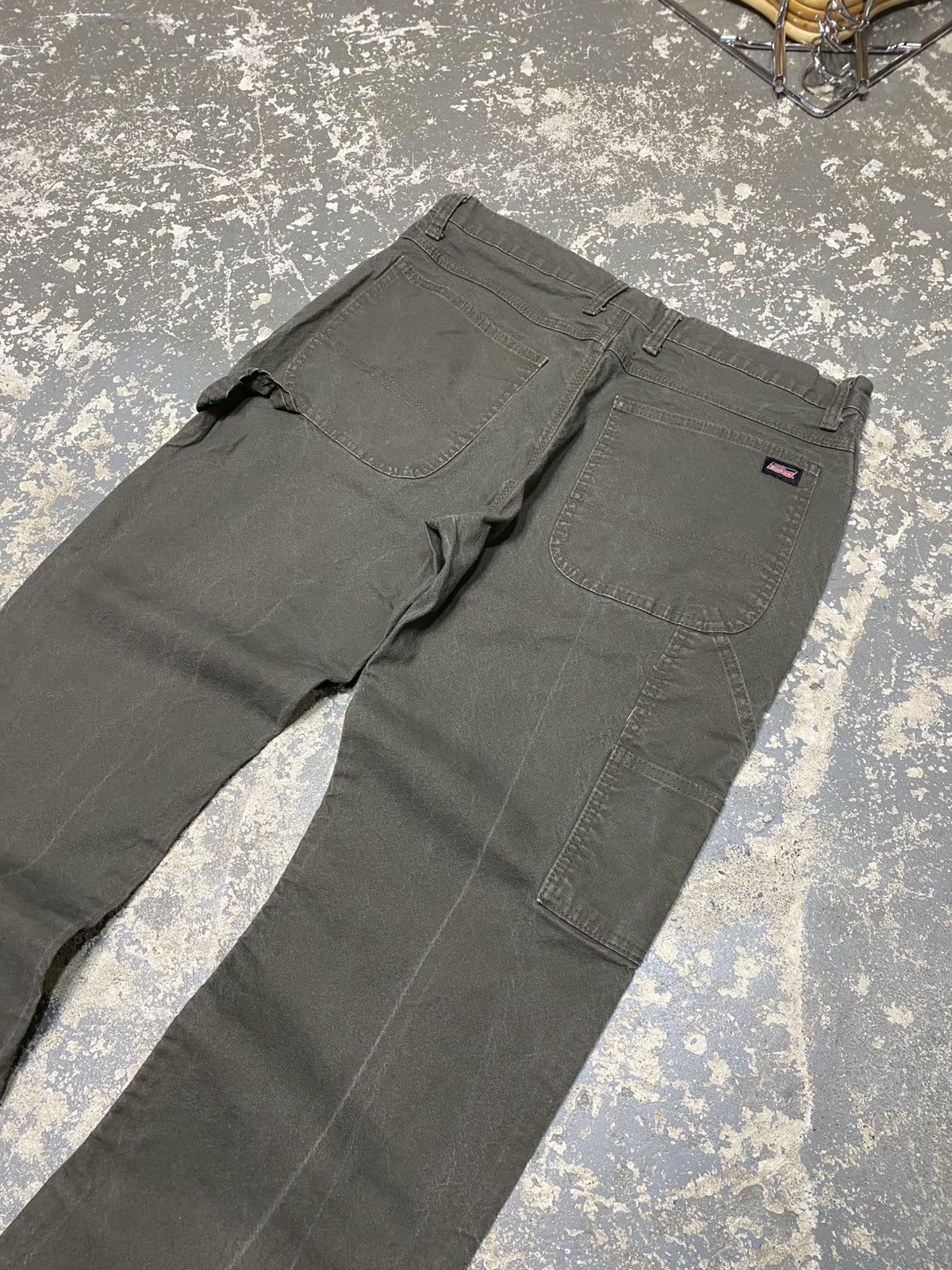 Carhartt × Dickies × Vintage Vintage Dickies Green Faded Carpenter Baggy Fit Pants Size US 36 / EU 52 - 6 Thumbnail