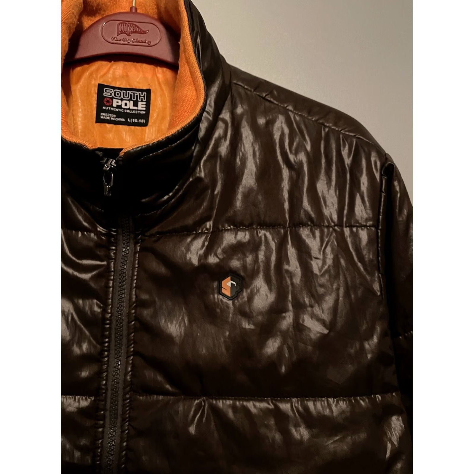 Southpole VINTAGE Southpole Puffer Jacket Coat Full Zip Reversible Quilted Nylon Brown L Unisex Adults Mens Women? Size US L / EU 52-54 / 3 - 2 Thumbnail