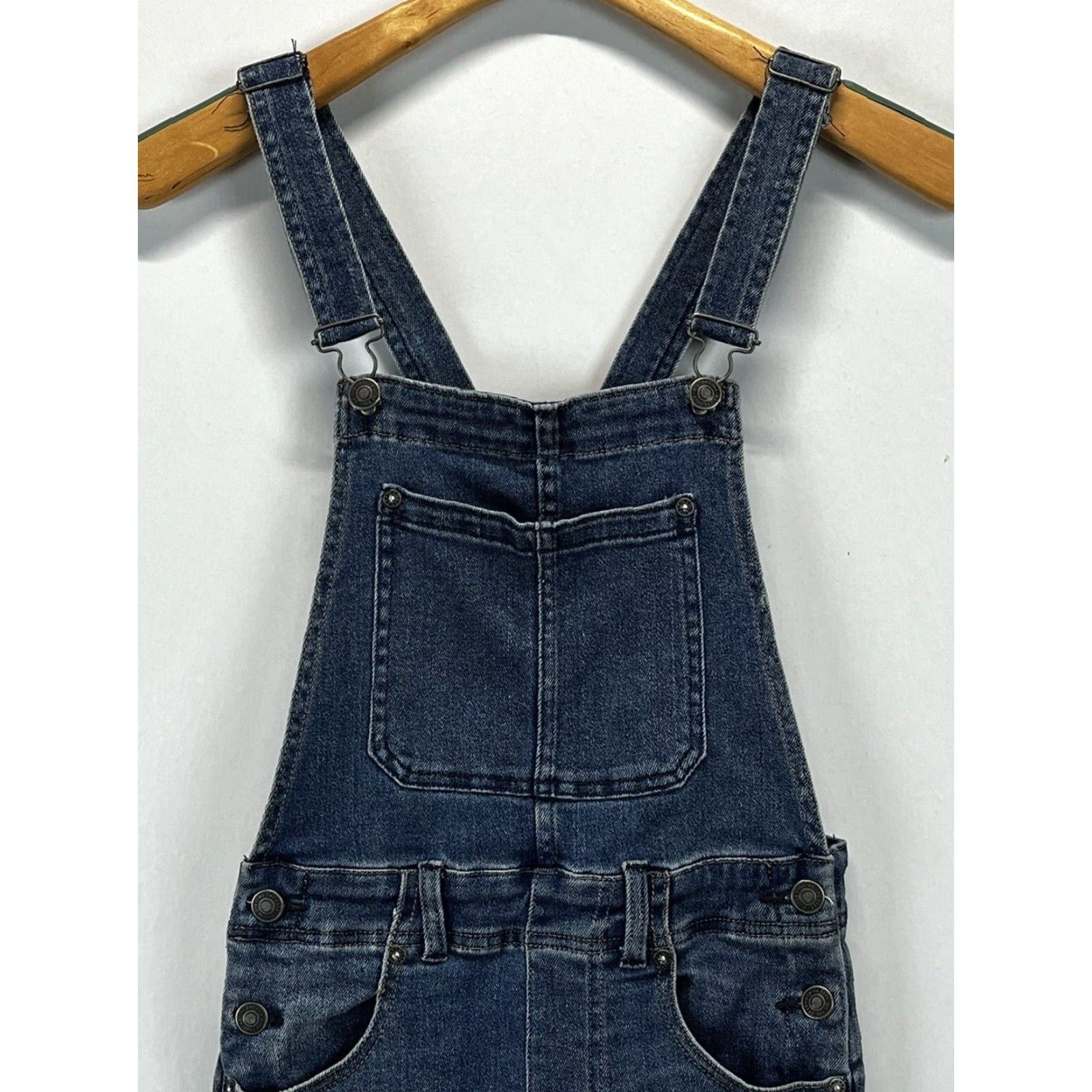 Free People Free People Denim Overalls Womens Blue 26 Adjustable Bib Skinny Jeans Size 26" / US 2 / IT 38 - 2 Thumbnail