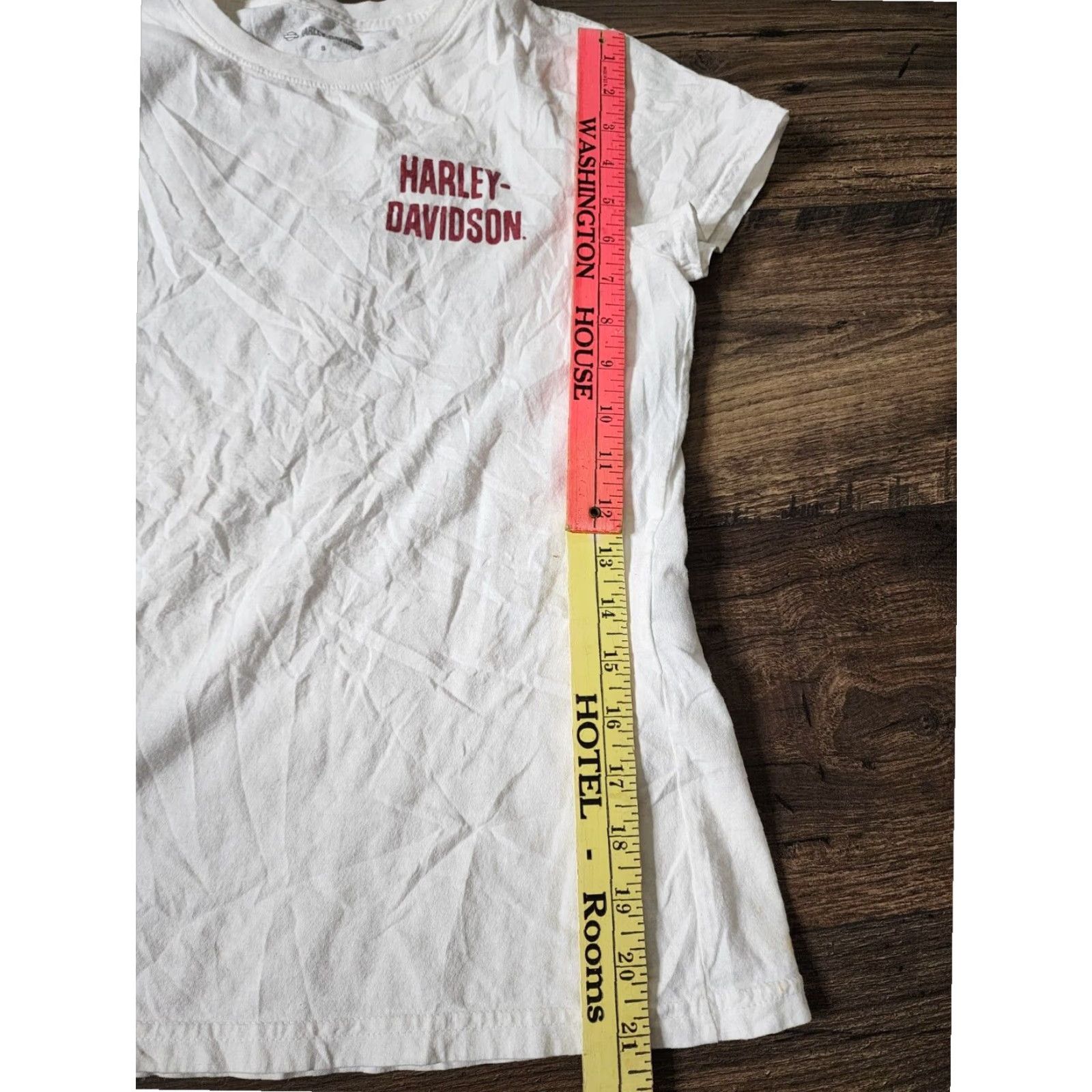 Harley Davidson Harley Davidson Graphic T Shirt Double Sided Distressed White Womens S Cotton Size S / US 4 / IT 40 - 3 Thumbnail