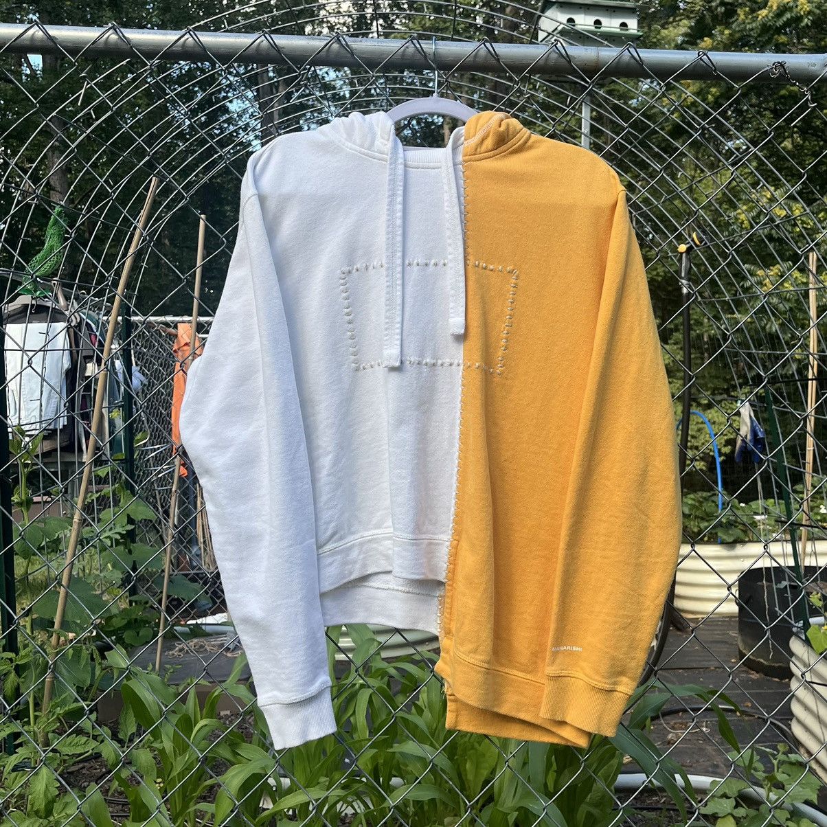 vintage Maharishi cropped two tone patchwork hoodie