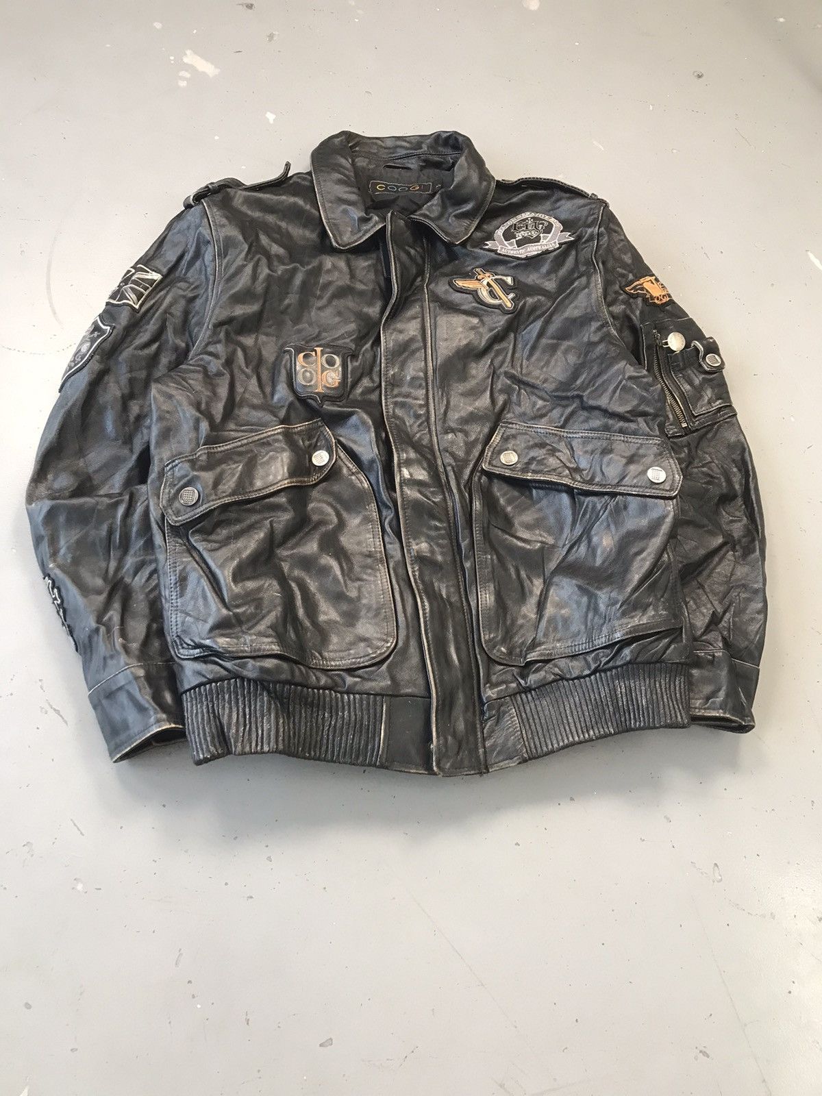 Coogi × Vintage Vintage Coogi patch work heavy leathers jacket Size US M / EU 48-50 / 2 - 2 Thumbnail