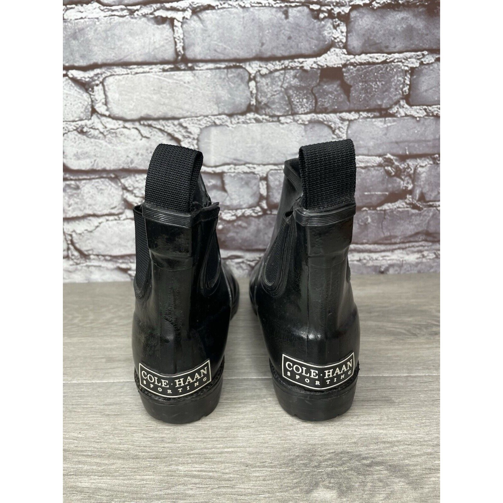 Cole Haan Cole Haan Sporting Black Rubber Pull On Chelsea Ankle Rain B Size US 6 / IT 36 - 23 Thumbnail