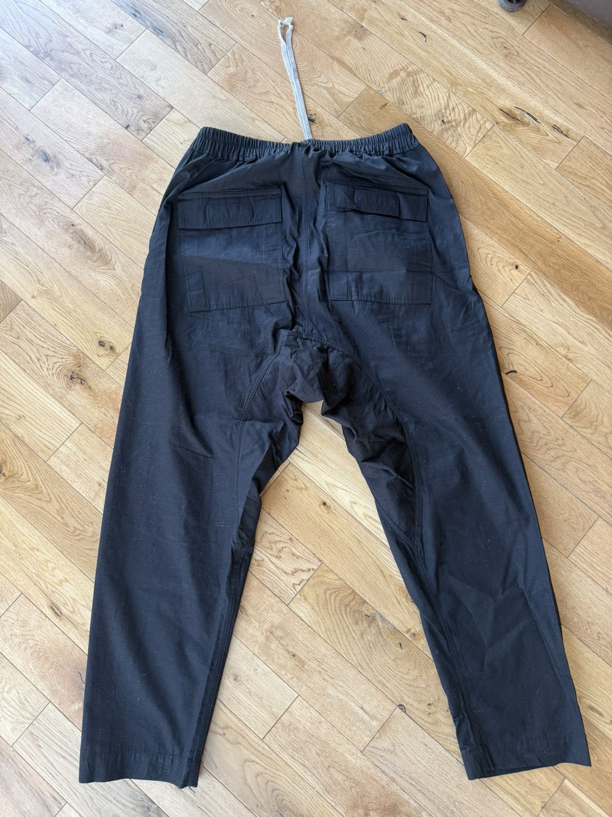 Rick Owens Drkshdw Rick Owens DRKSHDW Drawstring Long Cargo Pant Size US 34 / EU 50 - 2 Thumbnail