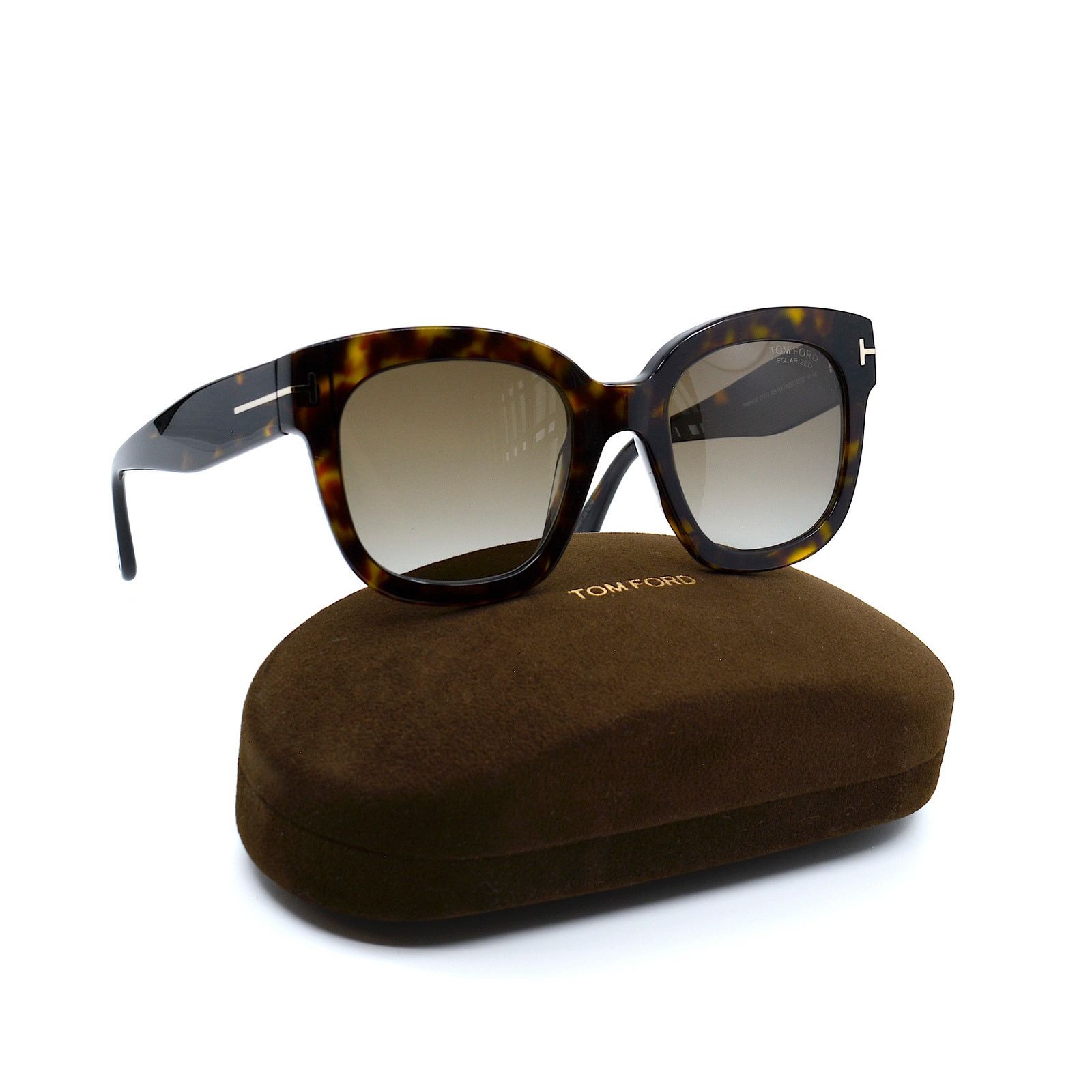 Tom Ford FORD BEATRIX-02 TF613 52H HAVANA BROWN GRADIENT SUNGLASSES Size ONE SIZE - 4 Thumbnail