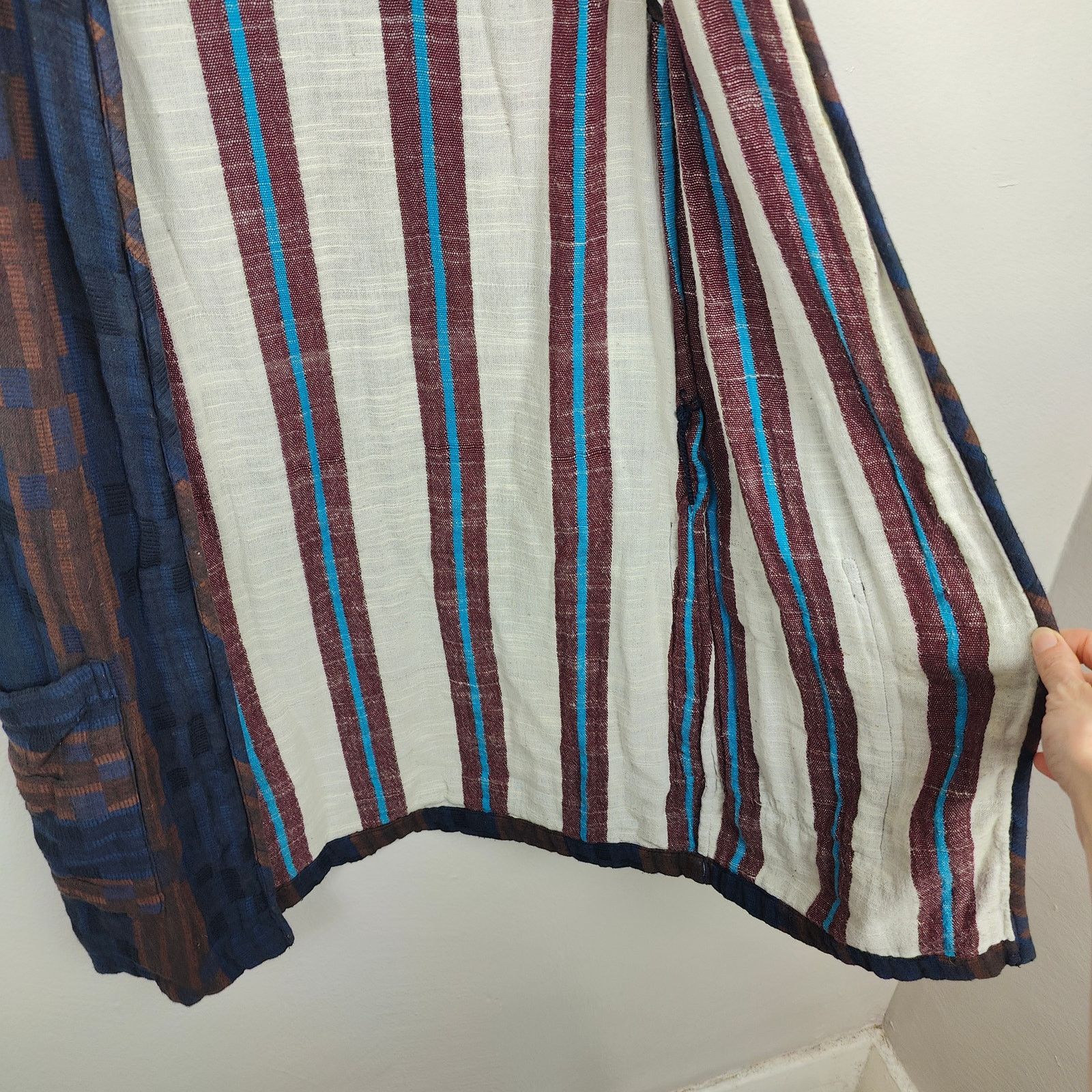 Other Ace & Jig Open Cardigan Sweater Womens Small Blue Brown Size S / US 4 / IT 40 - 4 Thumbnail