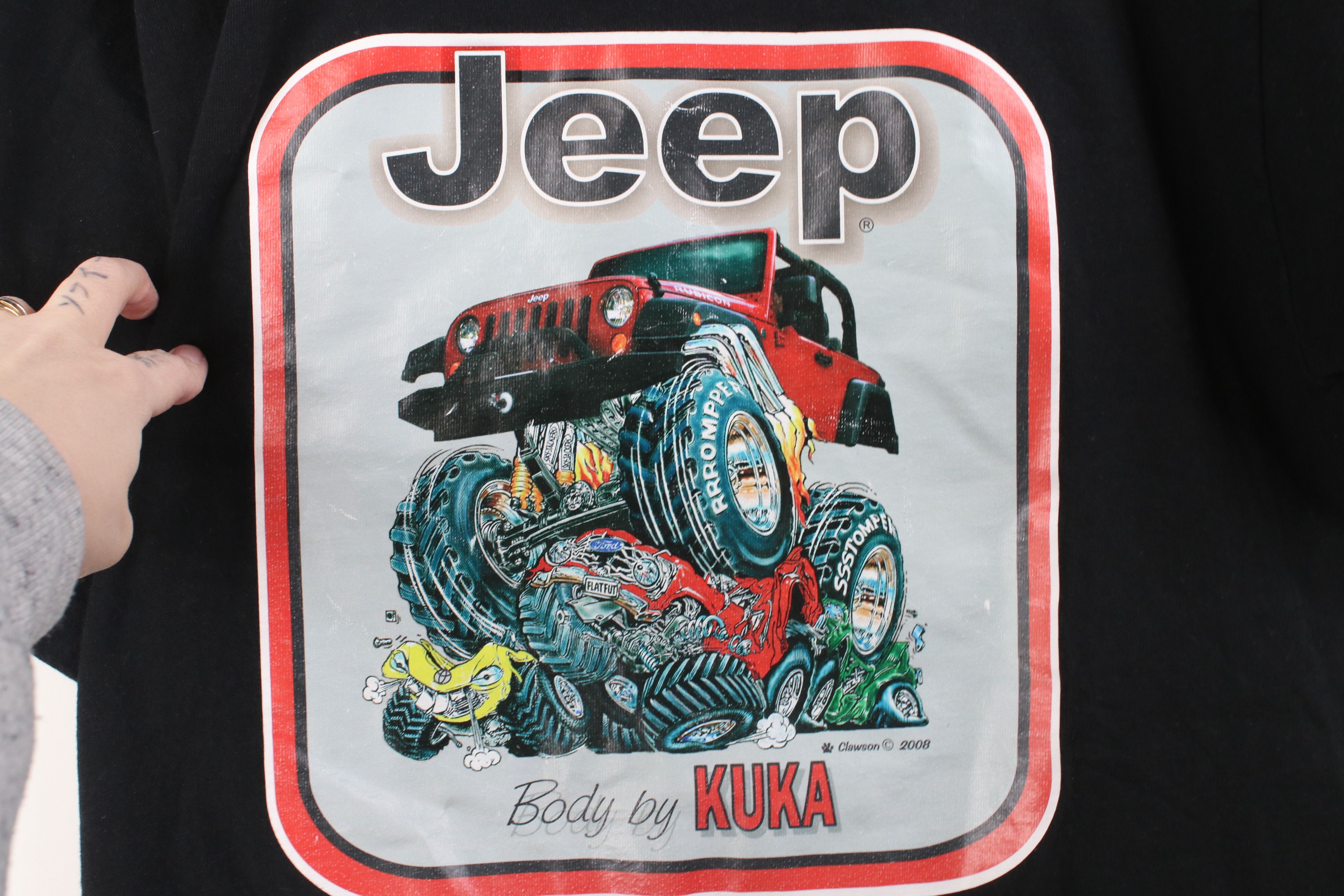 Vintage Vintage Y2K 2008 Jeep Motor Co Body by Kuka T-Shirt Size US M / EU 48-50 / 2 - 4 Thumbnail