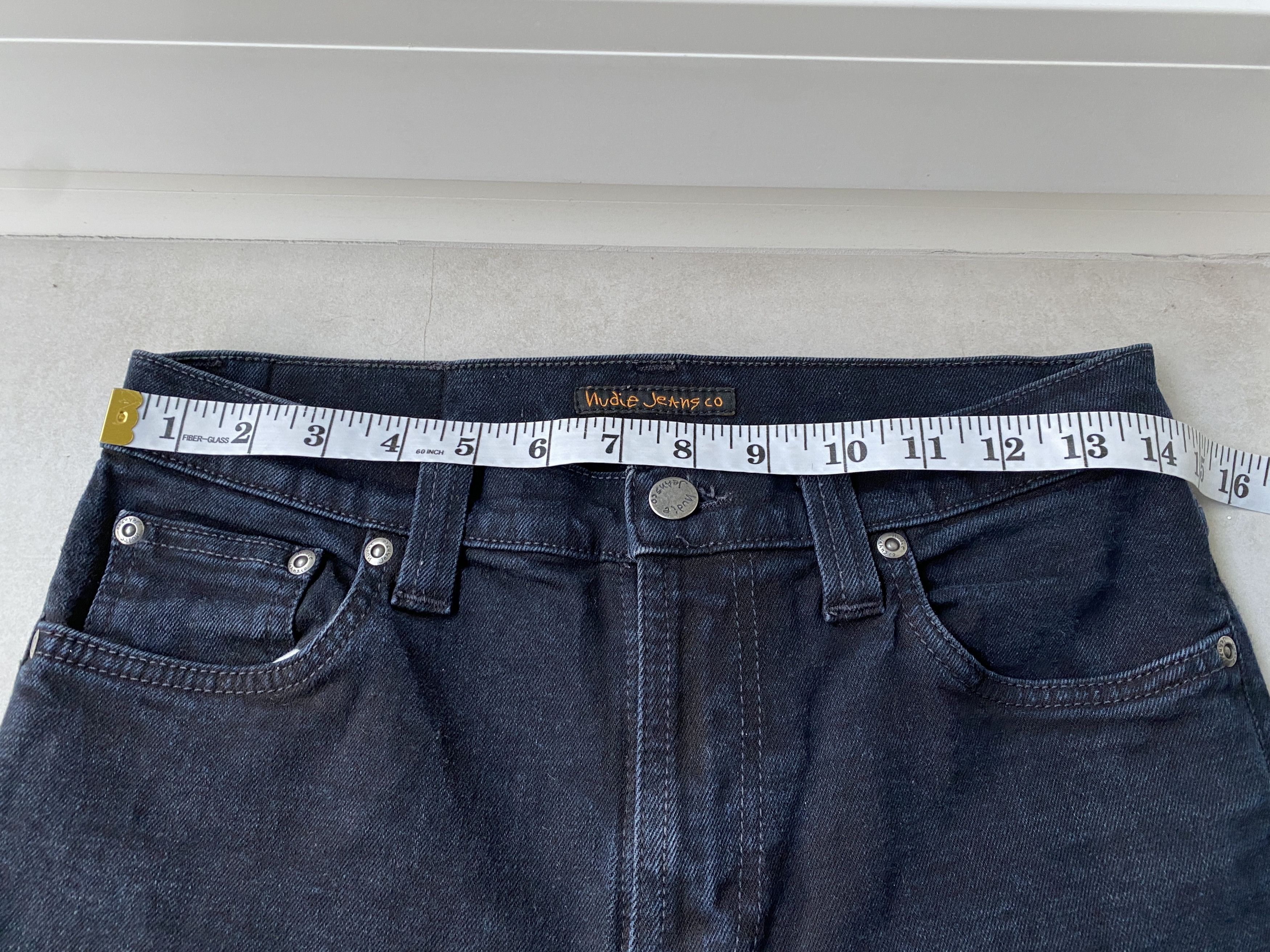 Nudie Jeans Nudie Jeans High Kai Org. Black denim jeans size W 30 L 34 Size US 30 / EU 46 - 11 Thumbnail